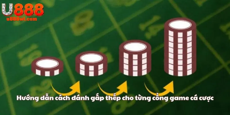 Hướng dẫn cách đánh gấp thếp cho từng cổng game cá cược